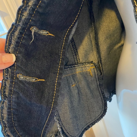 Rare Baccini Military Jean Jacket with stunning Details! - Picture 4 of 14